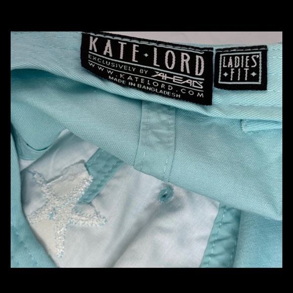 Kate Lord Woodman’s Women’s Baseball Cap Hat Light Blue Starfish Adjustable - Picture 12 of 12